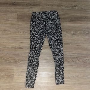 cheetah light blue leggings